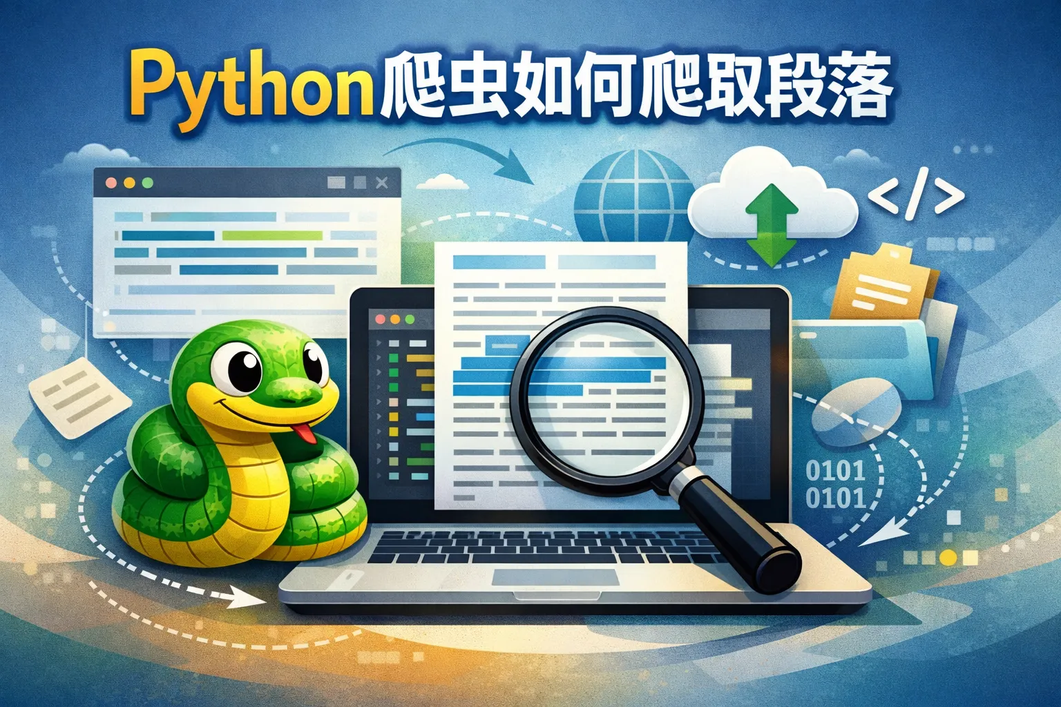 python爬虫如何爬取段落