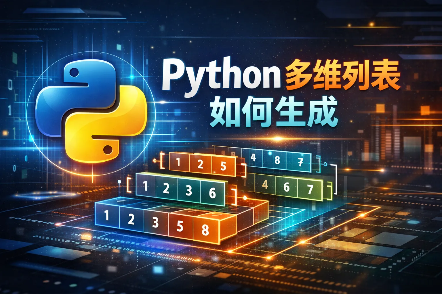 Python多维列表如何生成