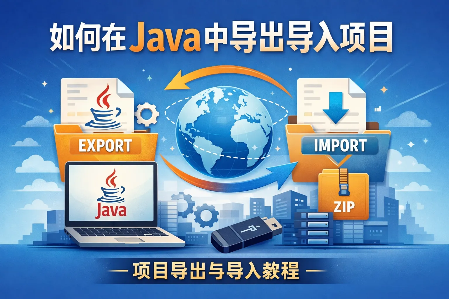 如何在java中导出导入项目