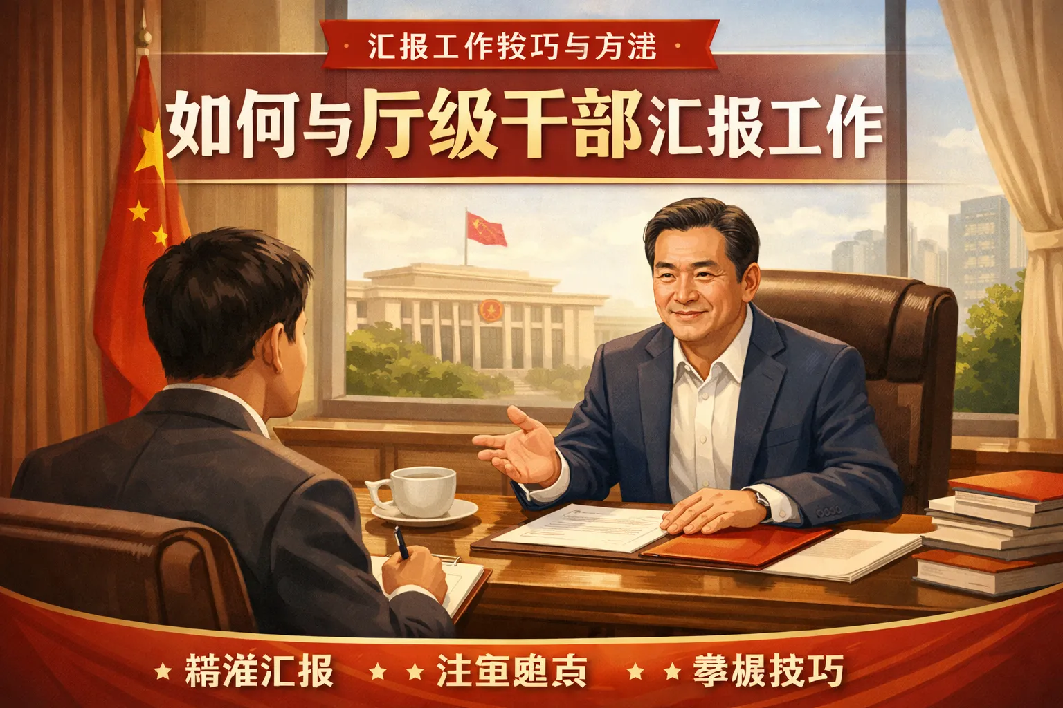 如何与厅级干部汇报工作