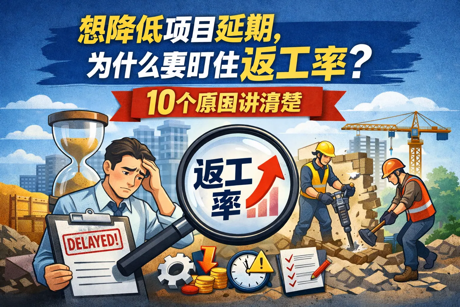 想降低项目延期,为什么要盯住返工率?10个原因讲清楚