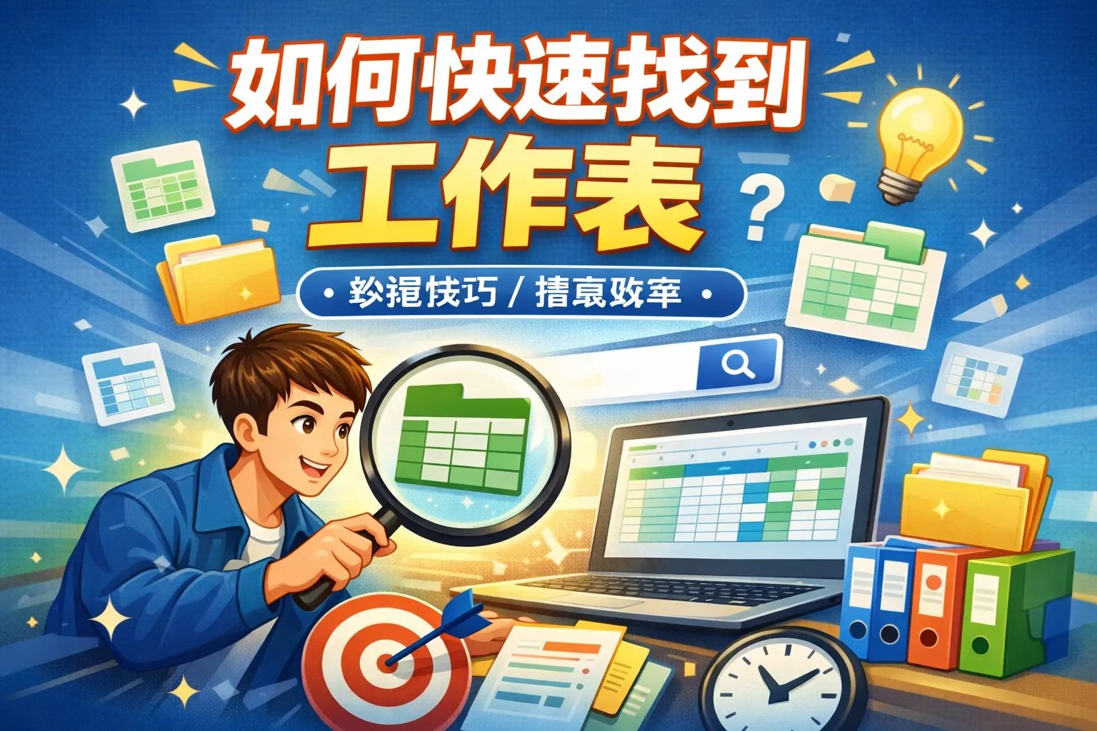 如何快速找到工作表