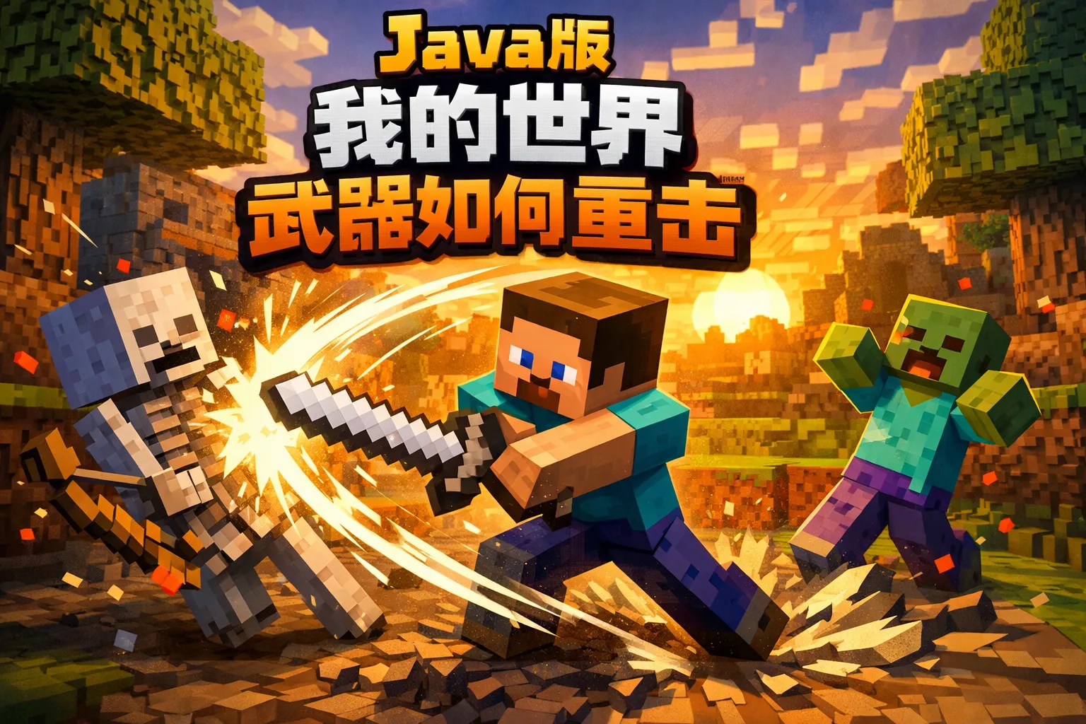java版我的世界武器如何重击