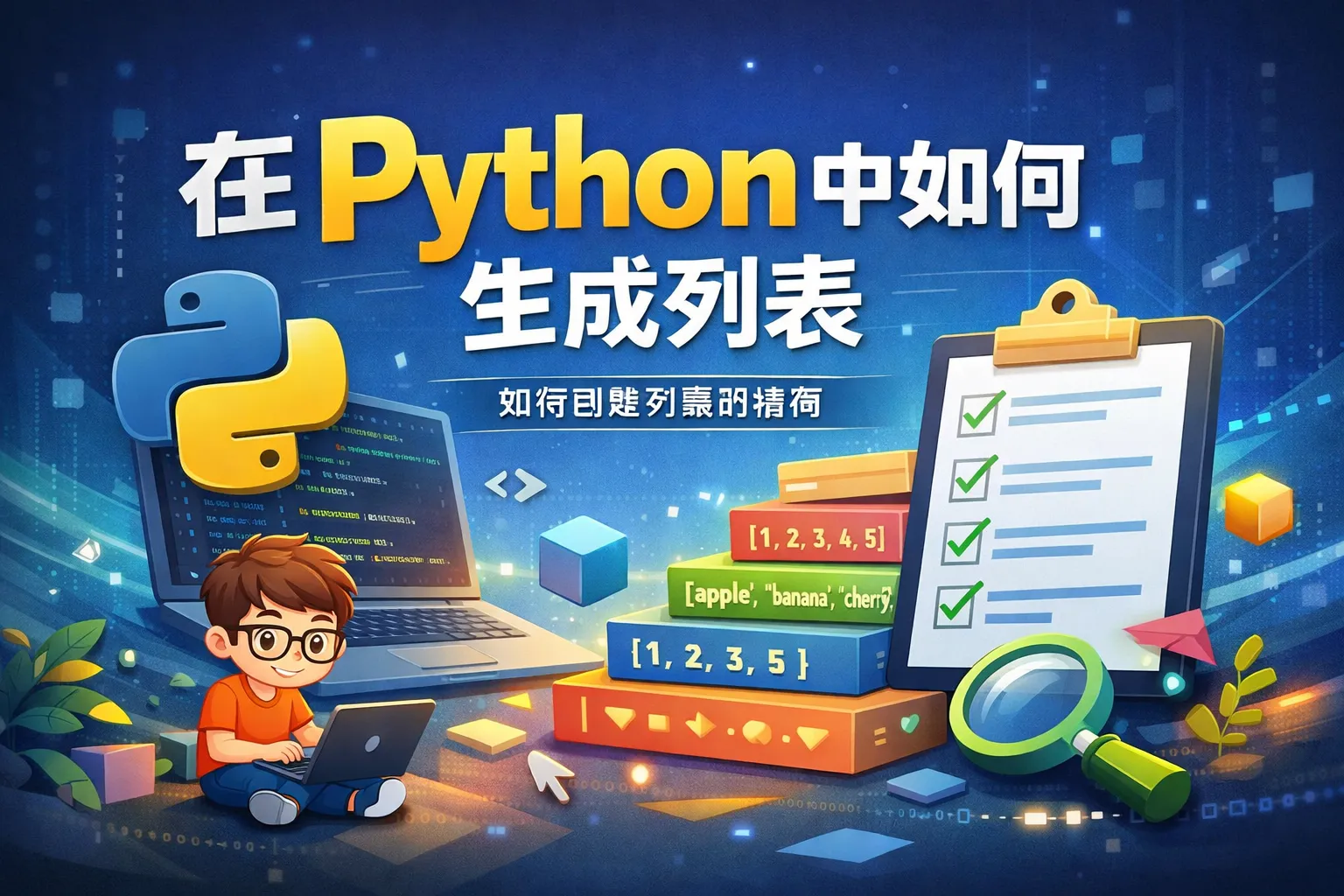在Python中如何生成列表