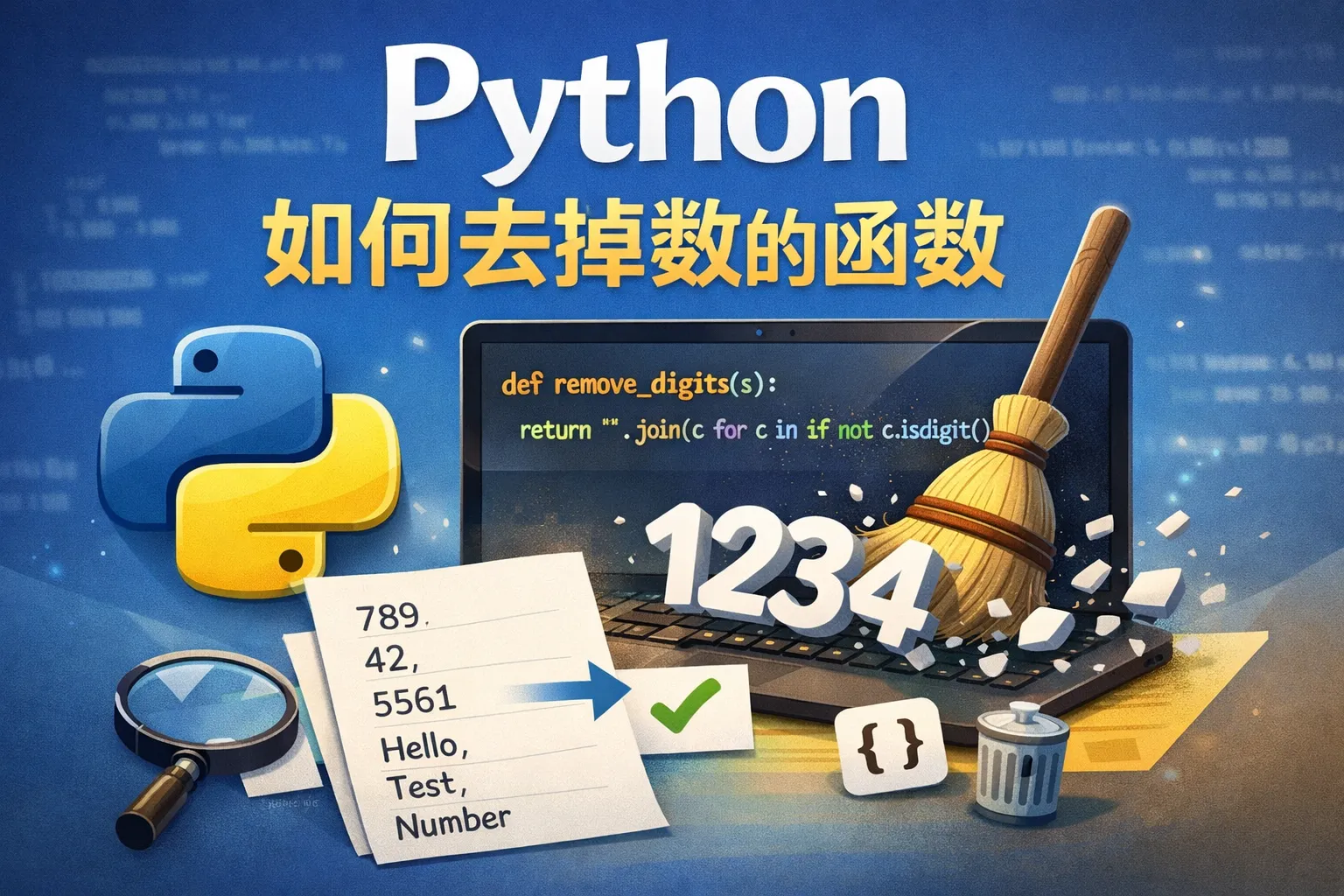 python如何去掉数的函数