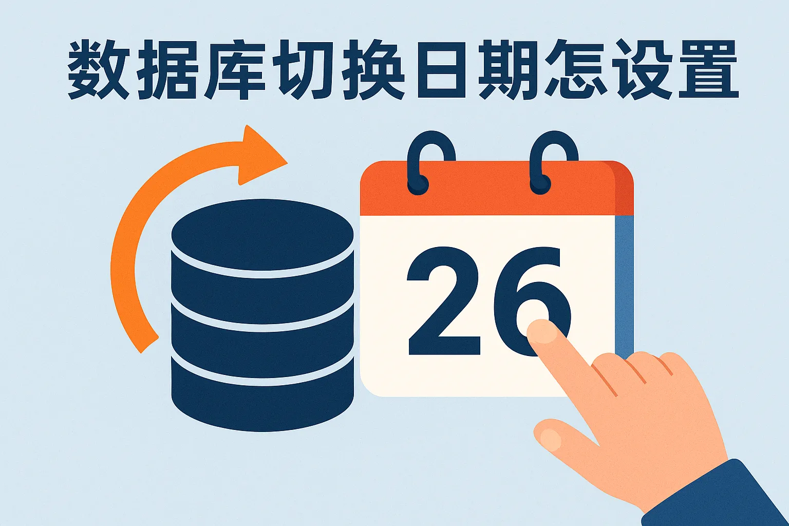 数据库切换日期怎么设置