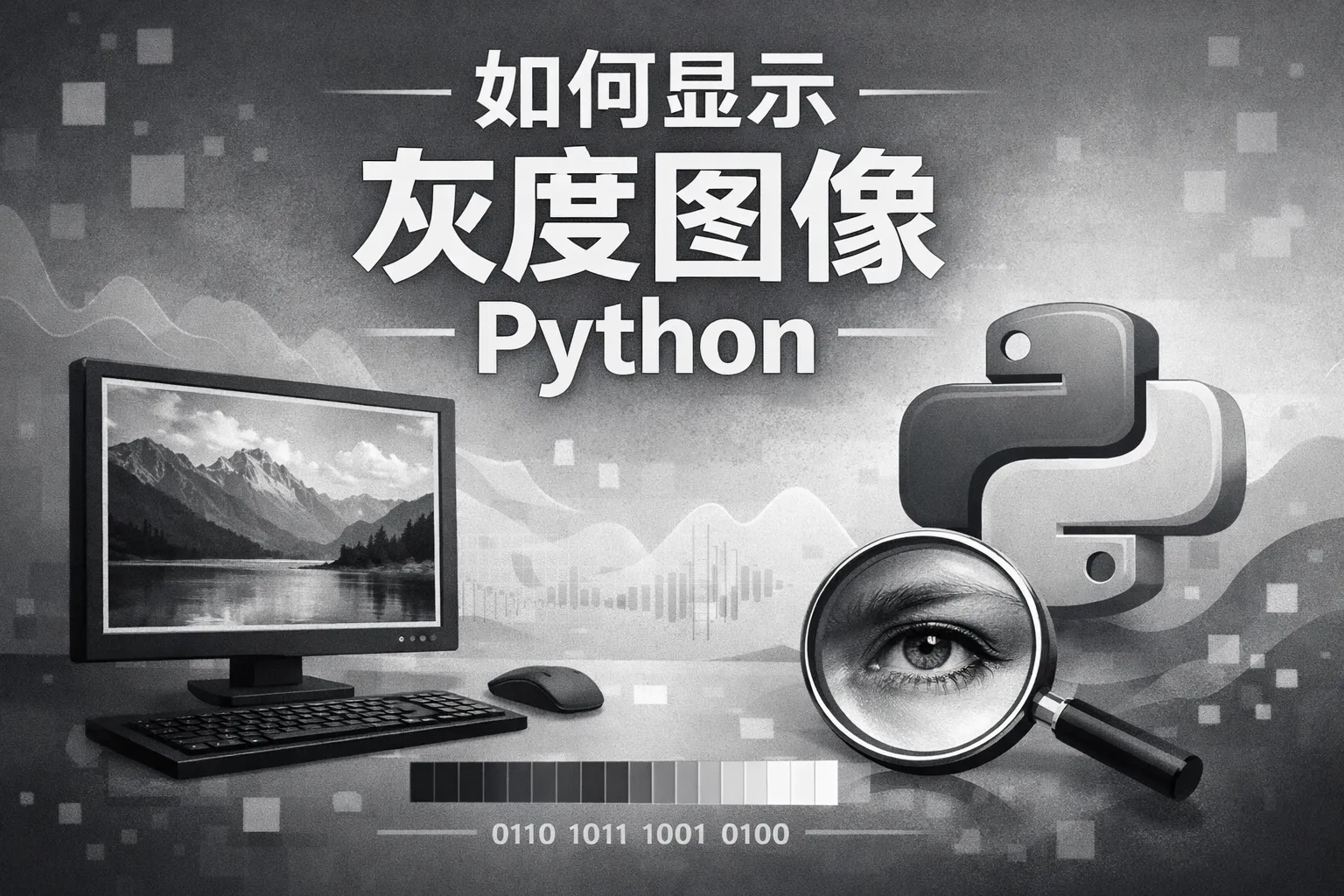如何显示灰度图像 python