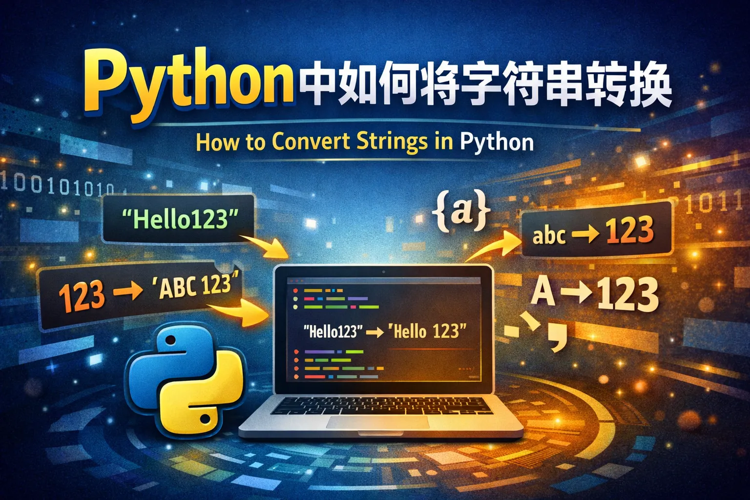 python中如何将字符串转换