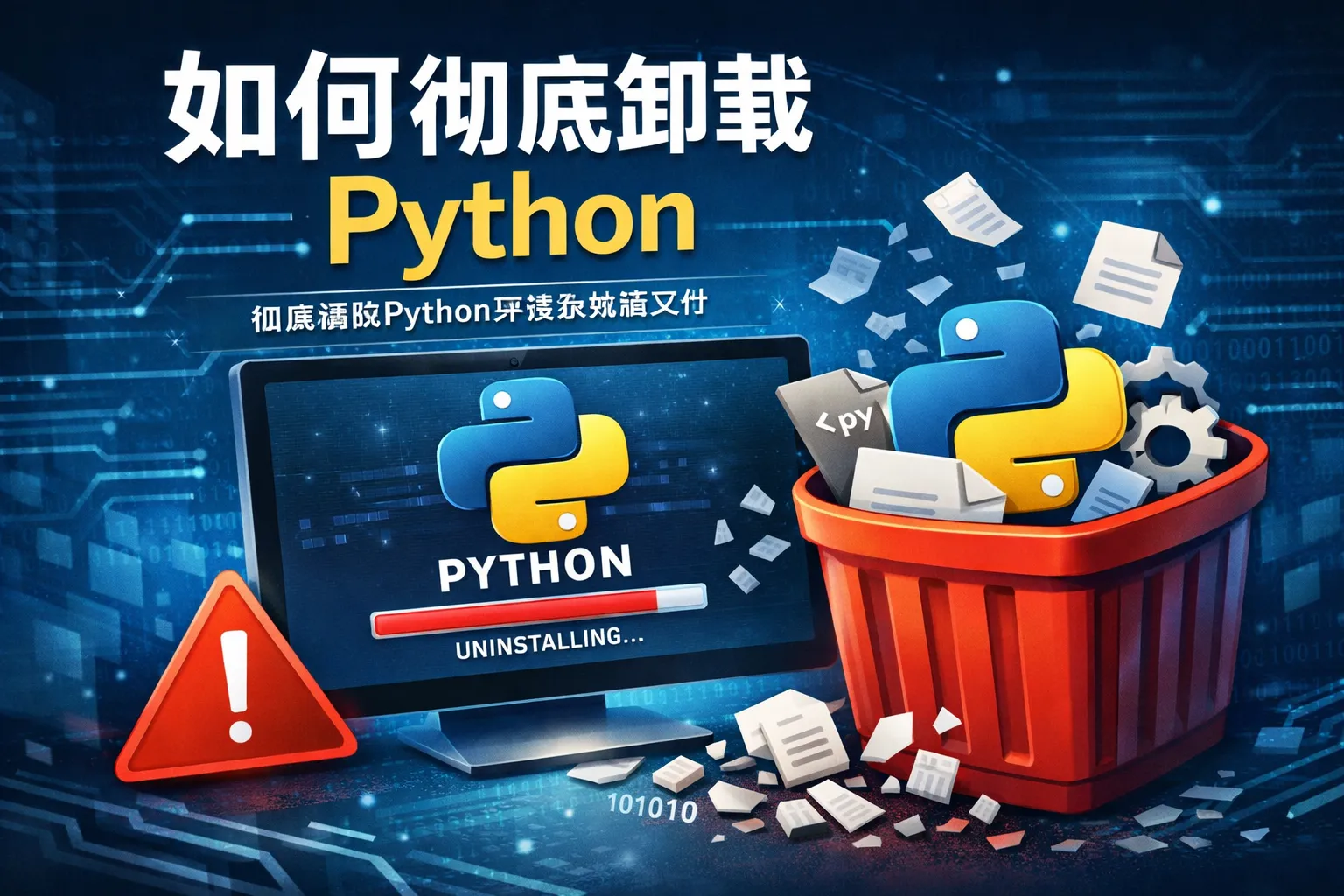 如何彻底卸载python