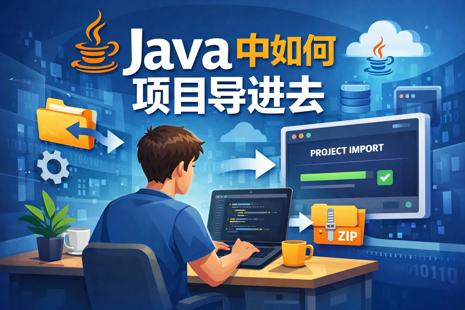 java中如何把项目导进去