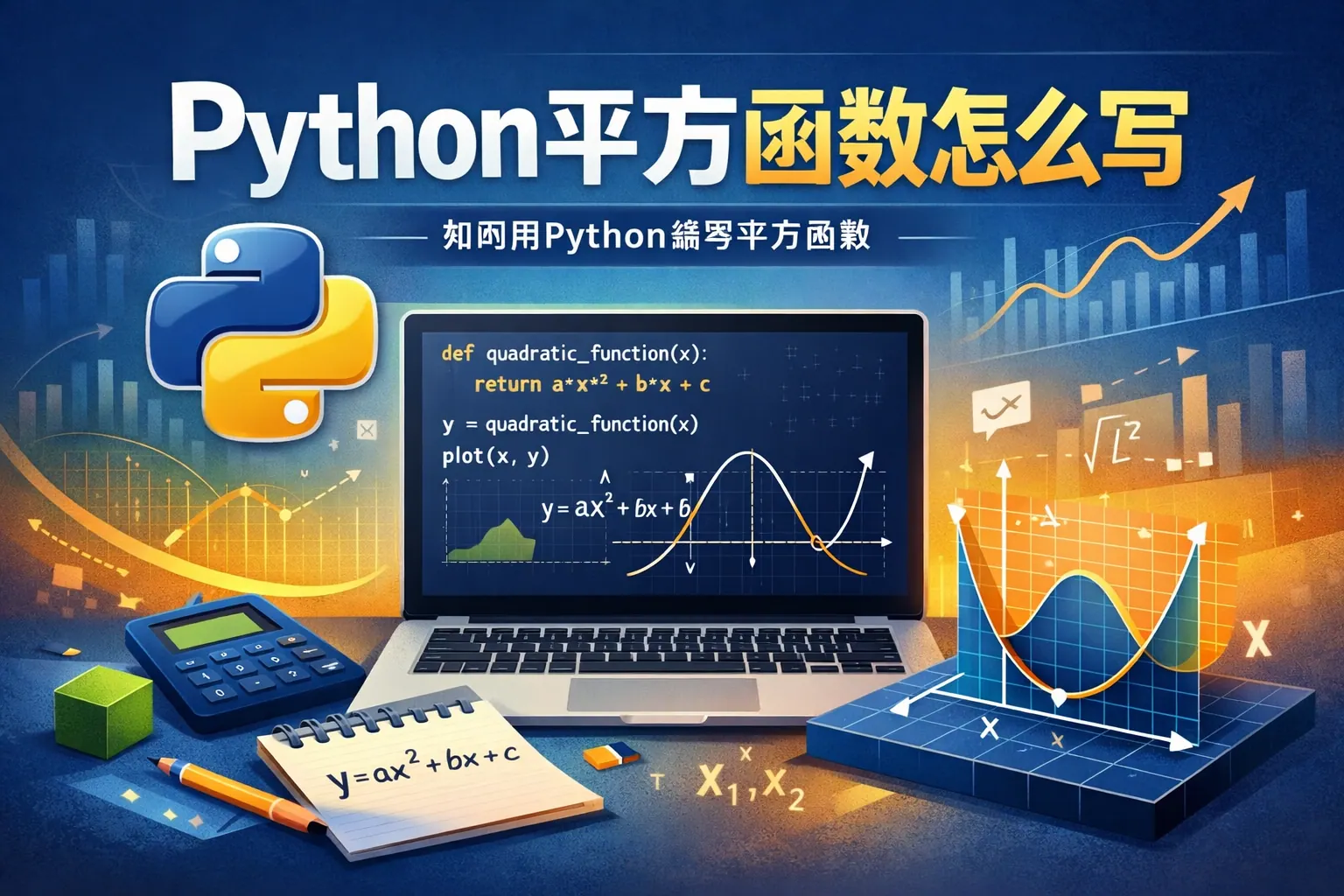 python平方函数怎么写