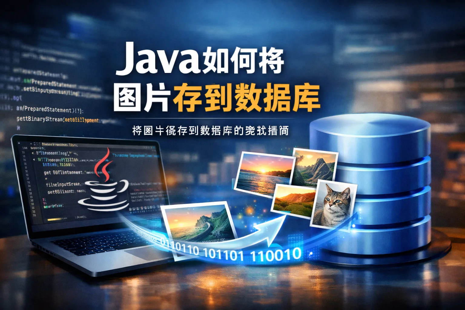 java如何将图片存到数据库