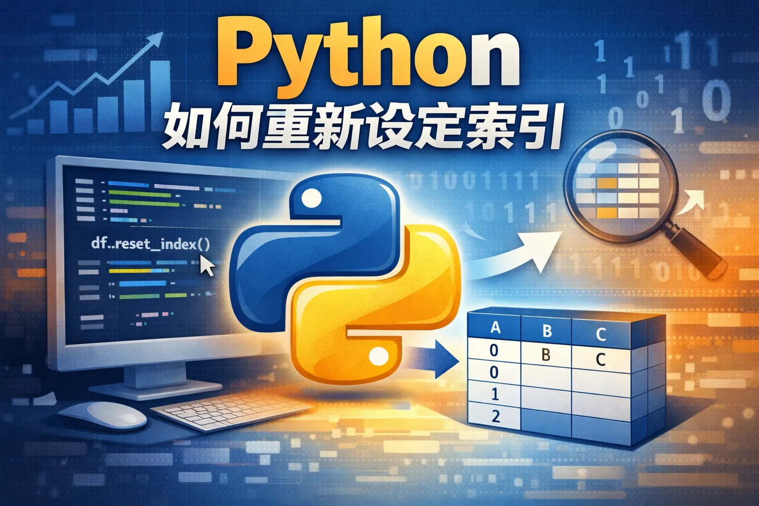python如何重新设定索引