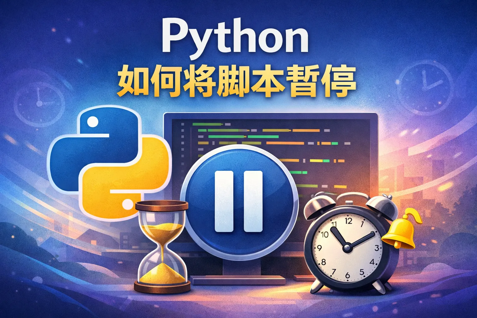 Python如何将脚本暂停