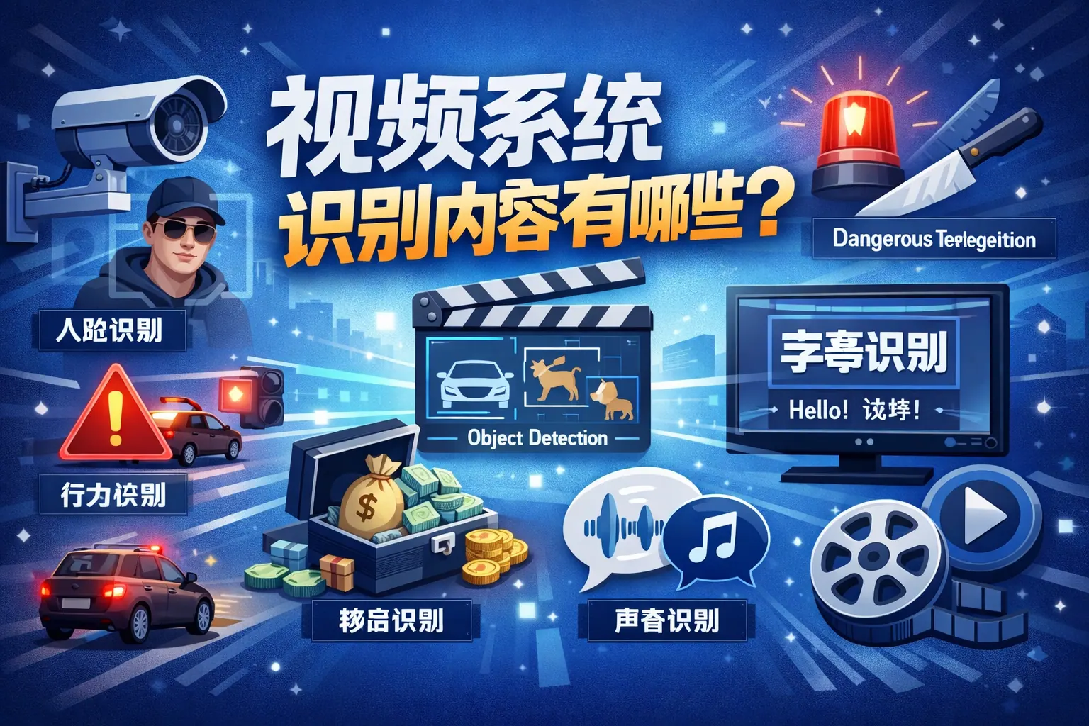 视频系统识别内容有哪些