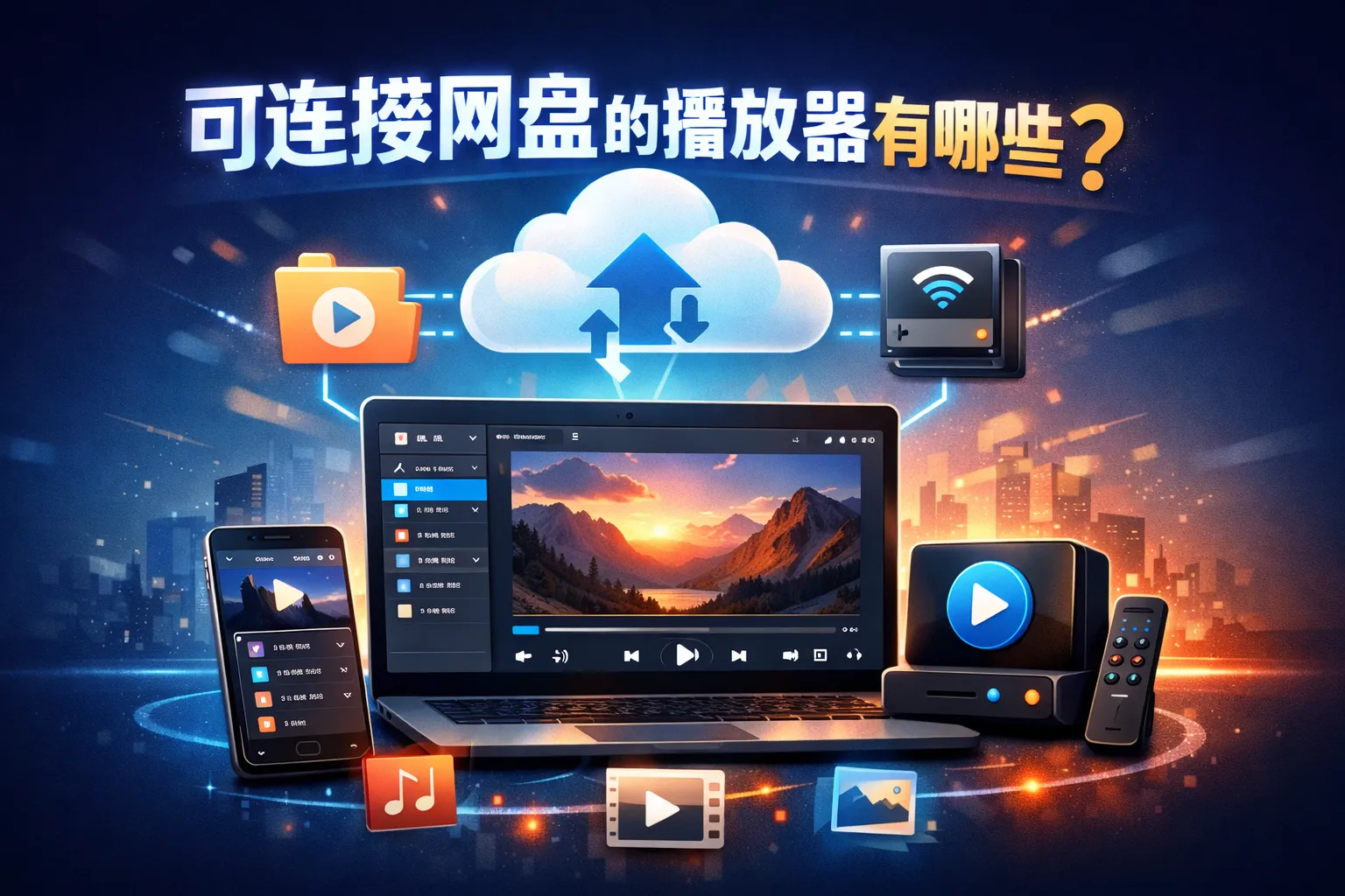 可连接网盘的播放器有哪些