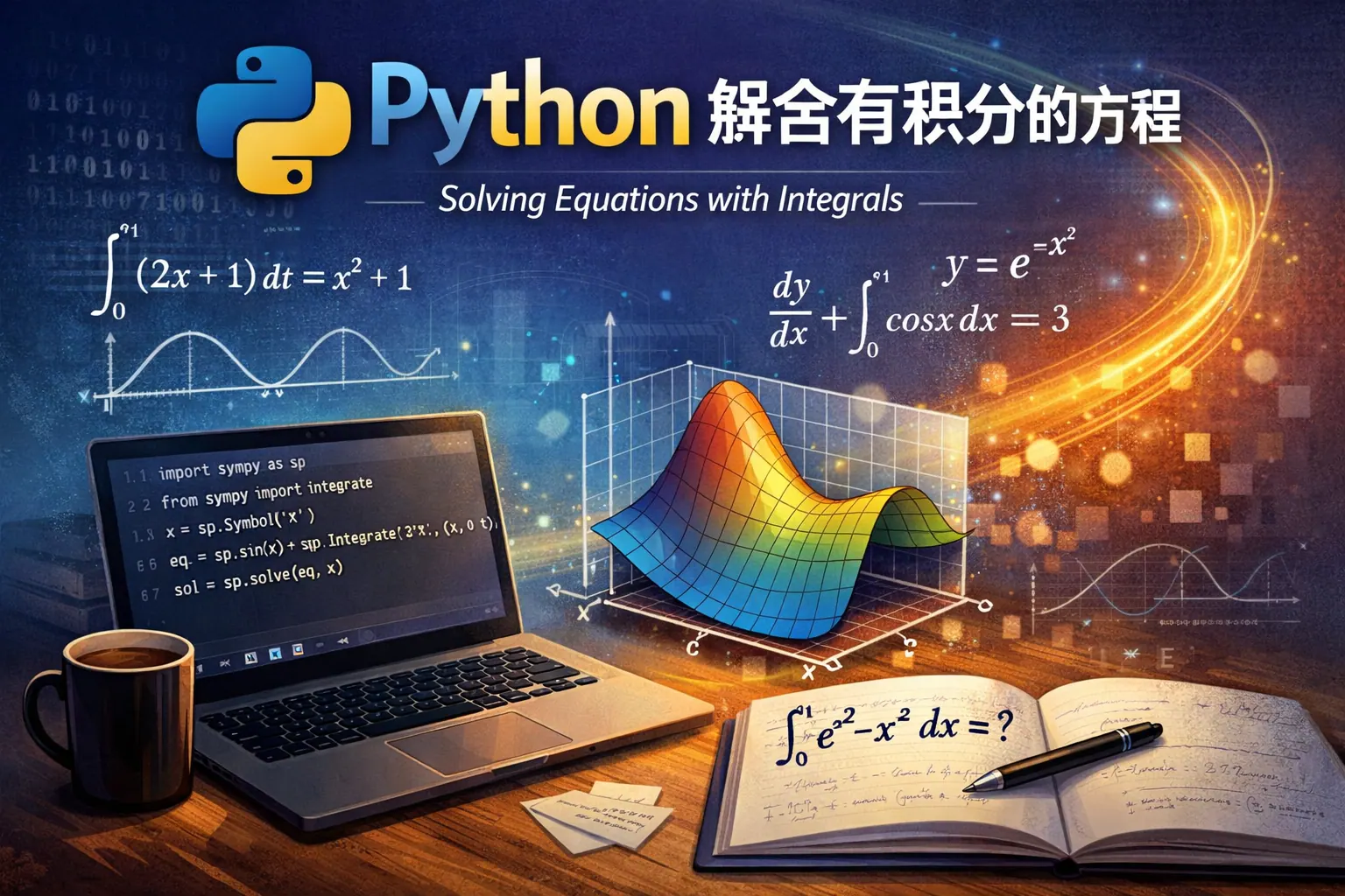python 解含有积分的方程