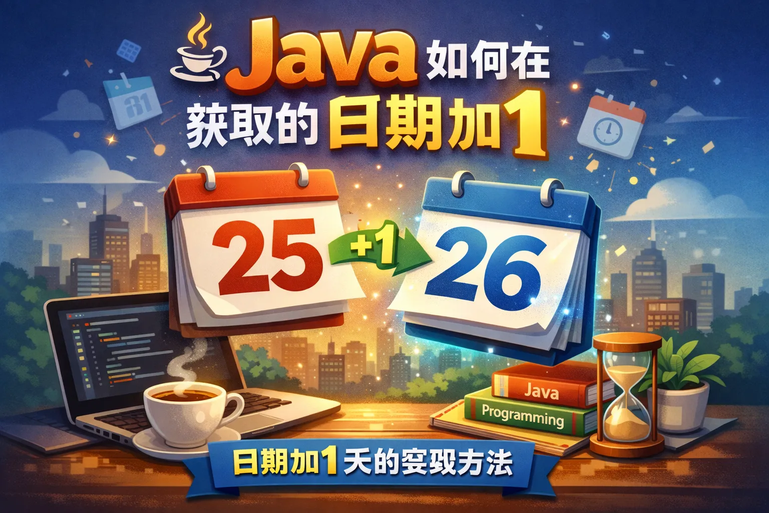 java如何在获取的日期加1