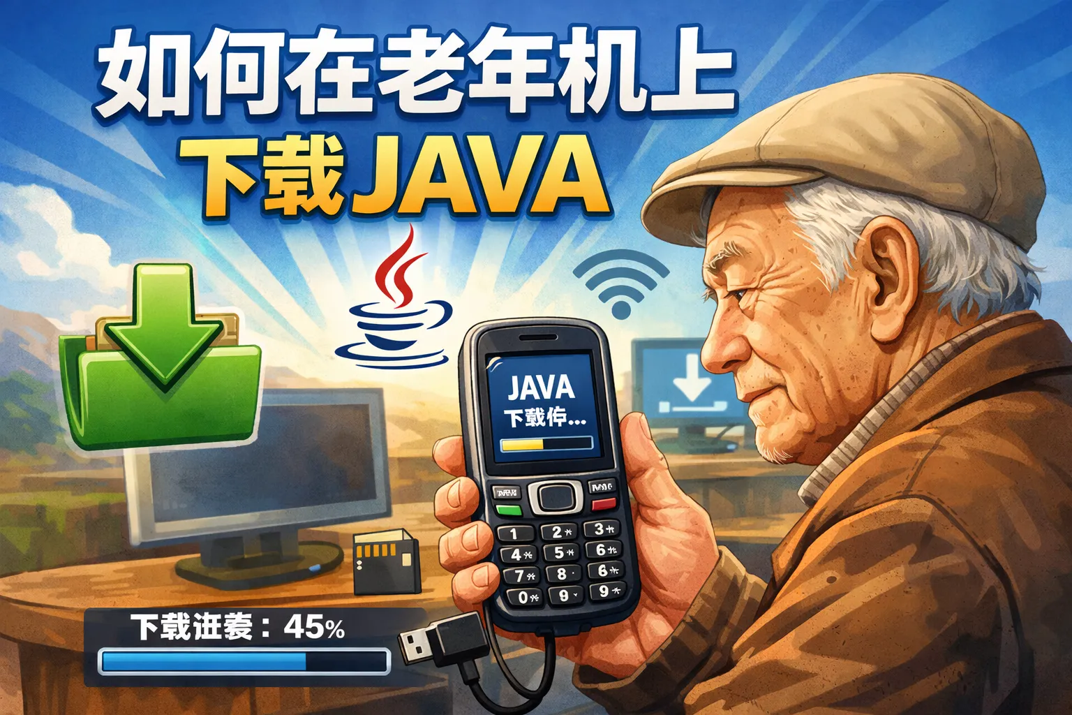 如何在老年机上下载JAVA
