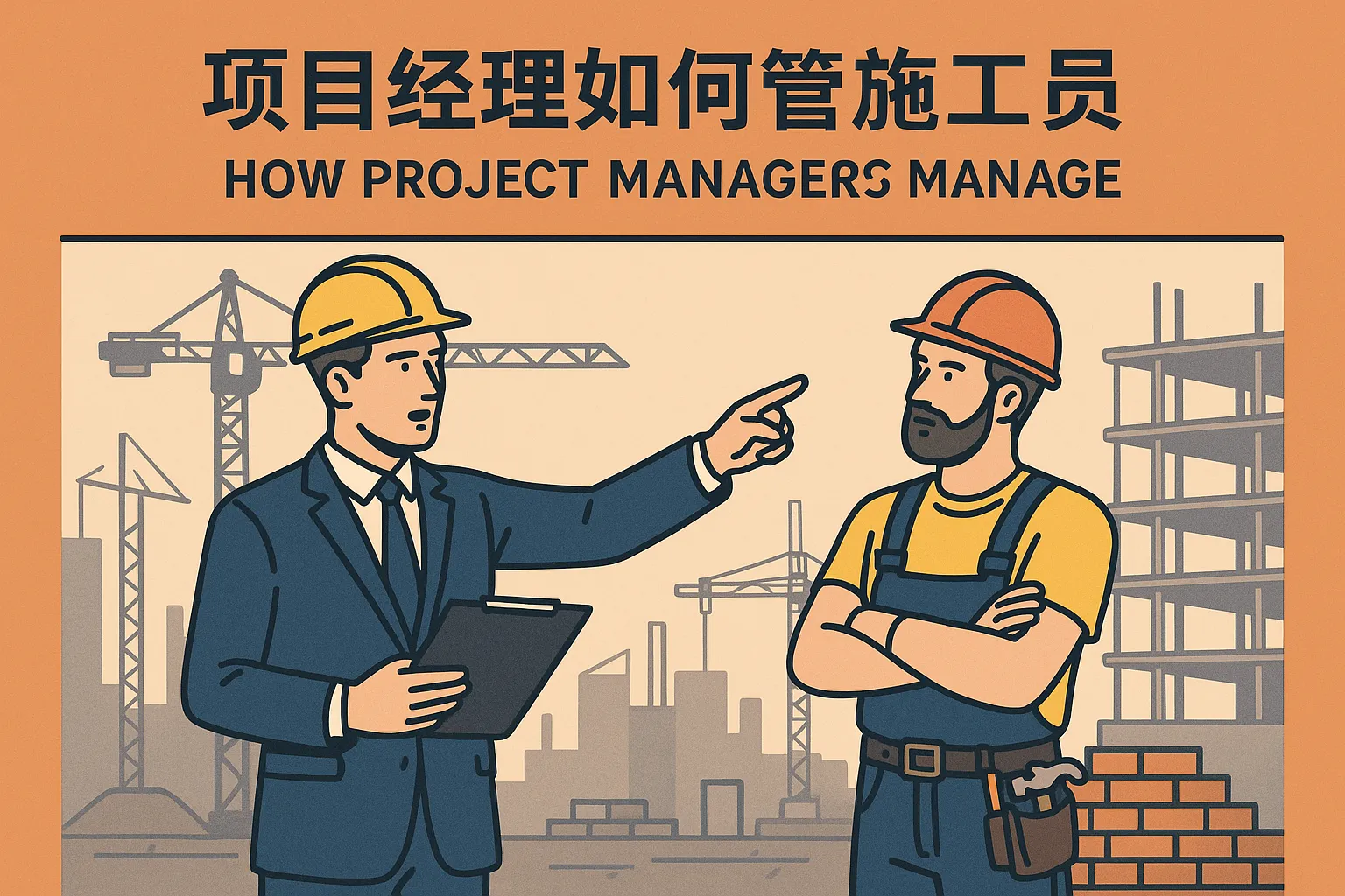 项目经理如何管施工员