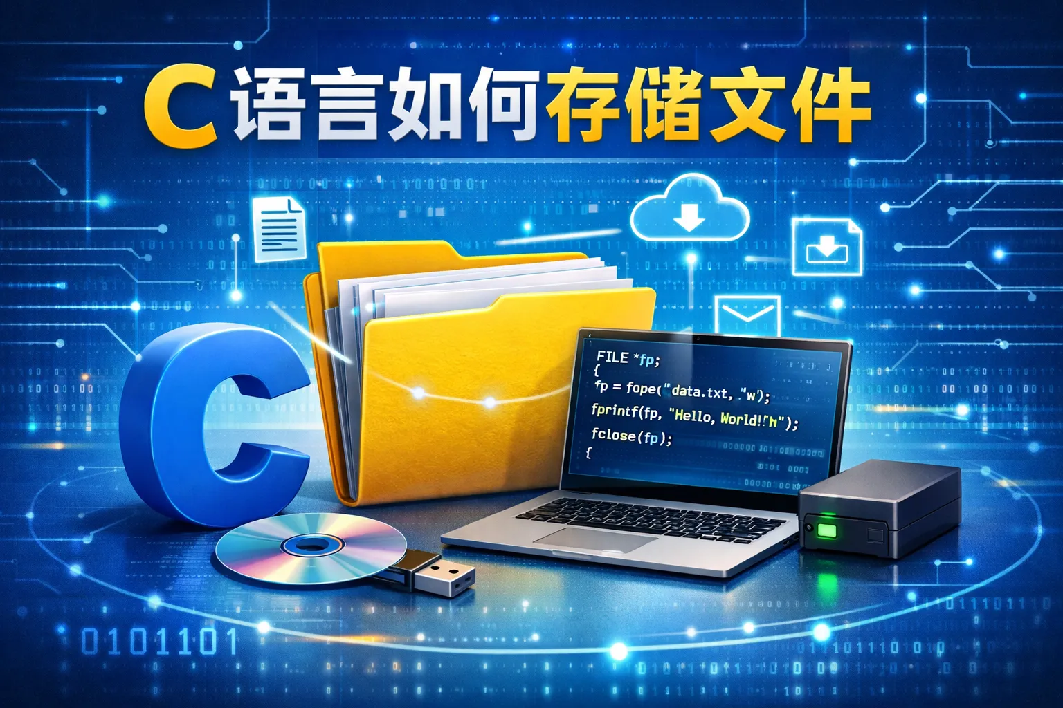 c语言如何存储文件