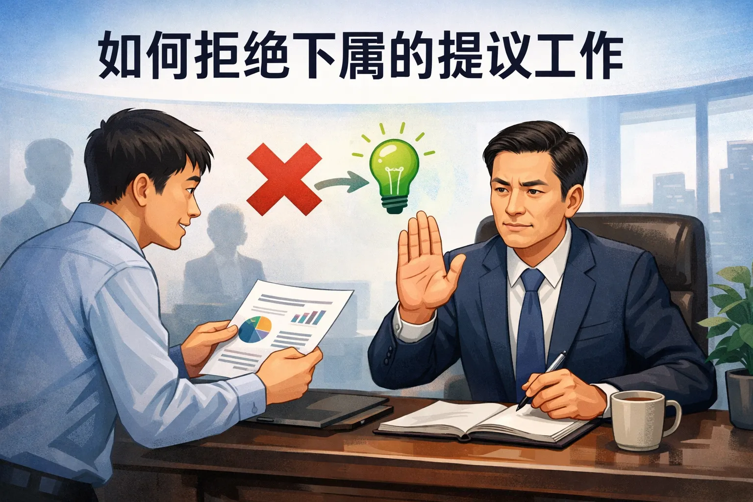 如何拒绝下属的提议工作