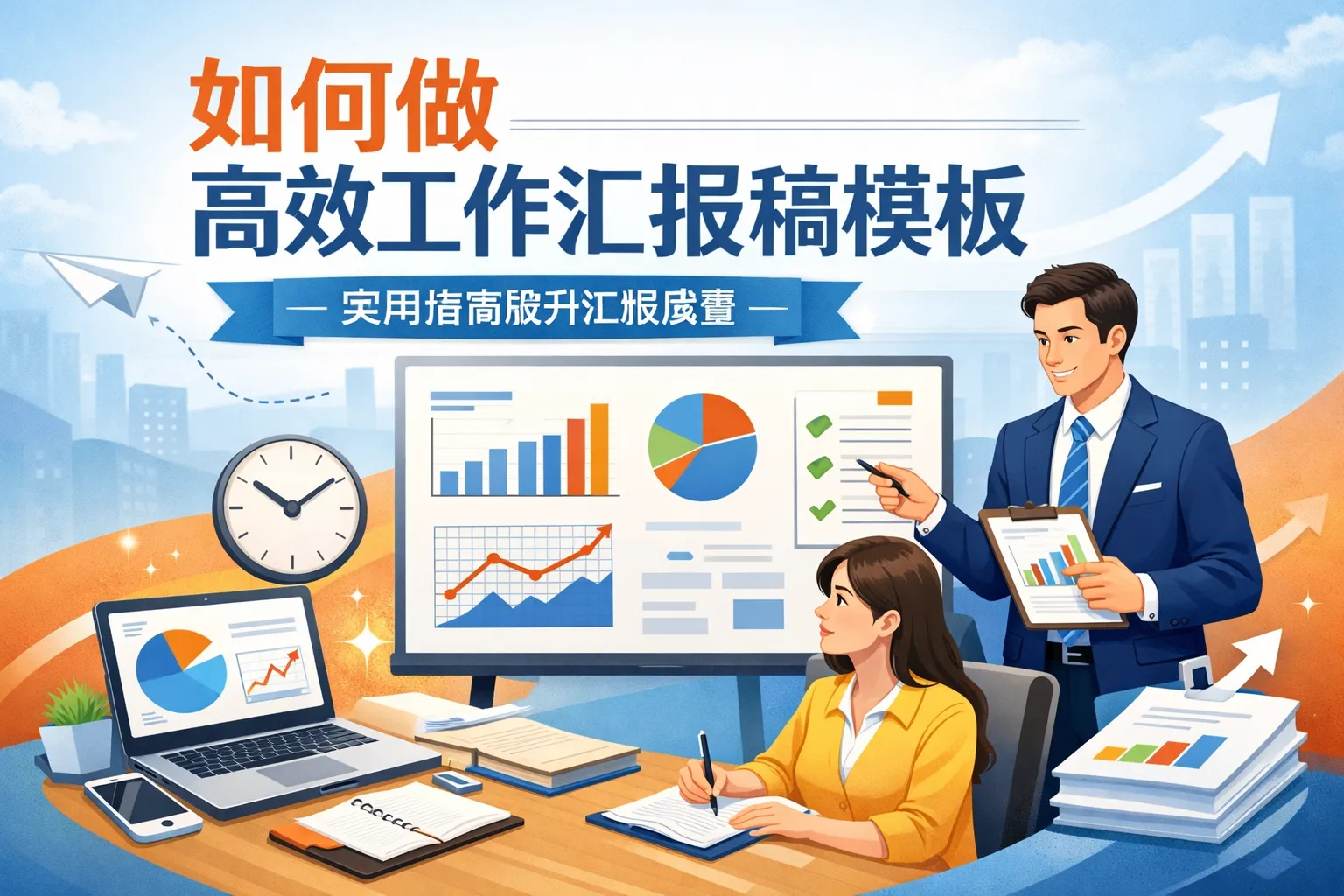 如何做高效工作汇报稿模板