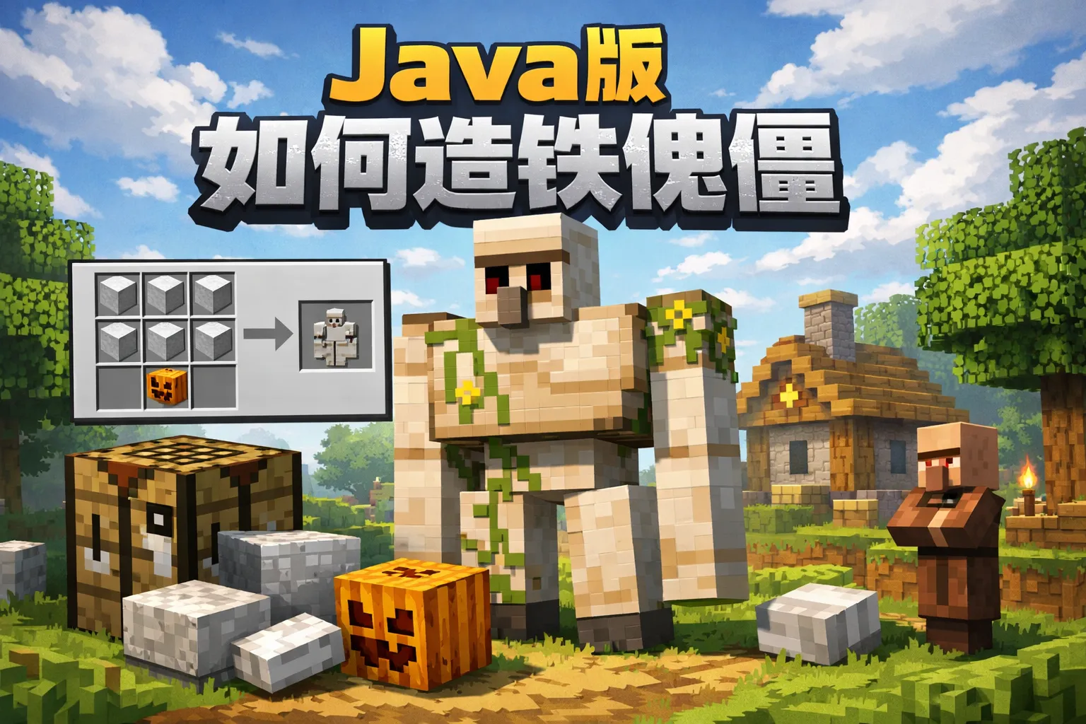 java版如何造铁傀儡