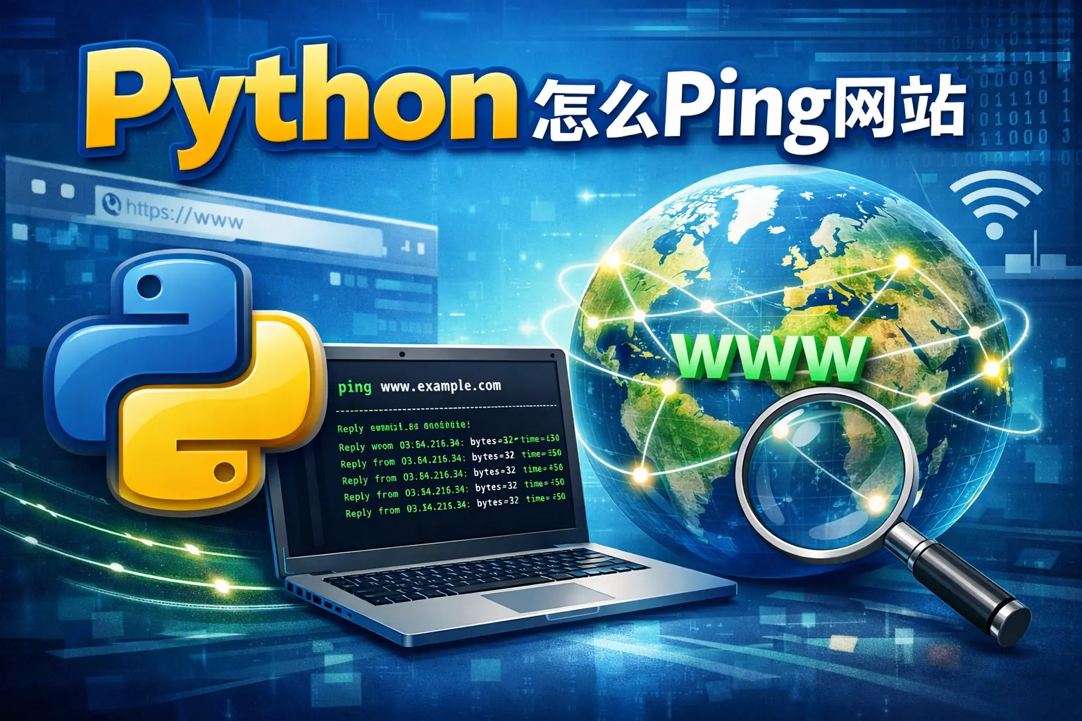 python怎么ping网站