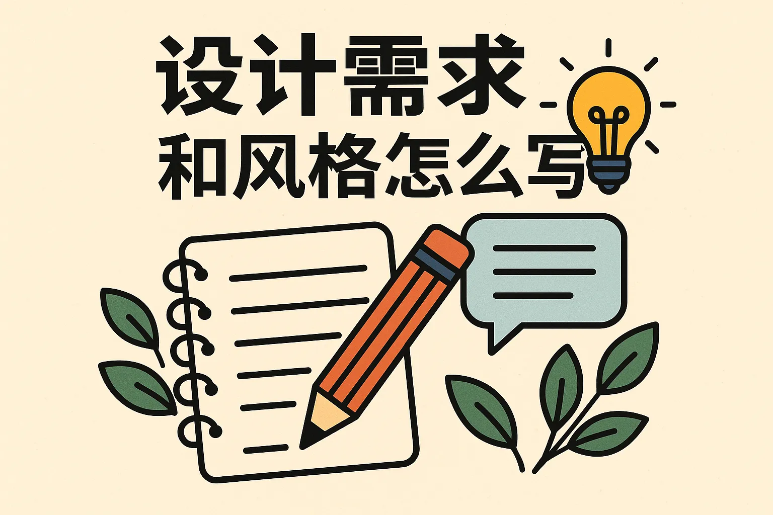 设计需求和风格怎么写