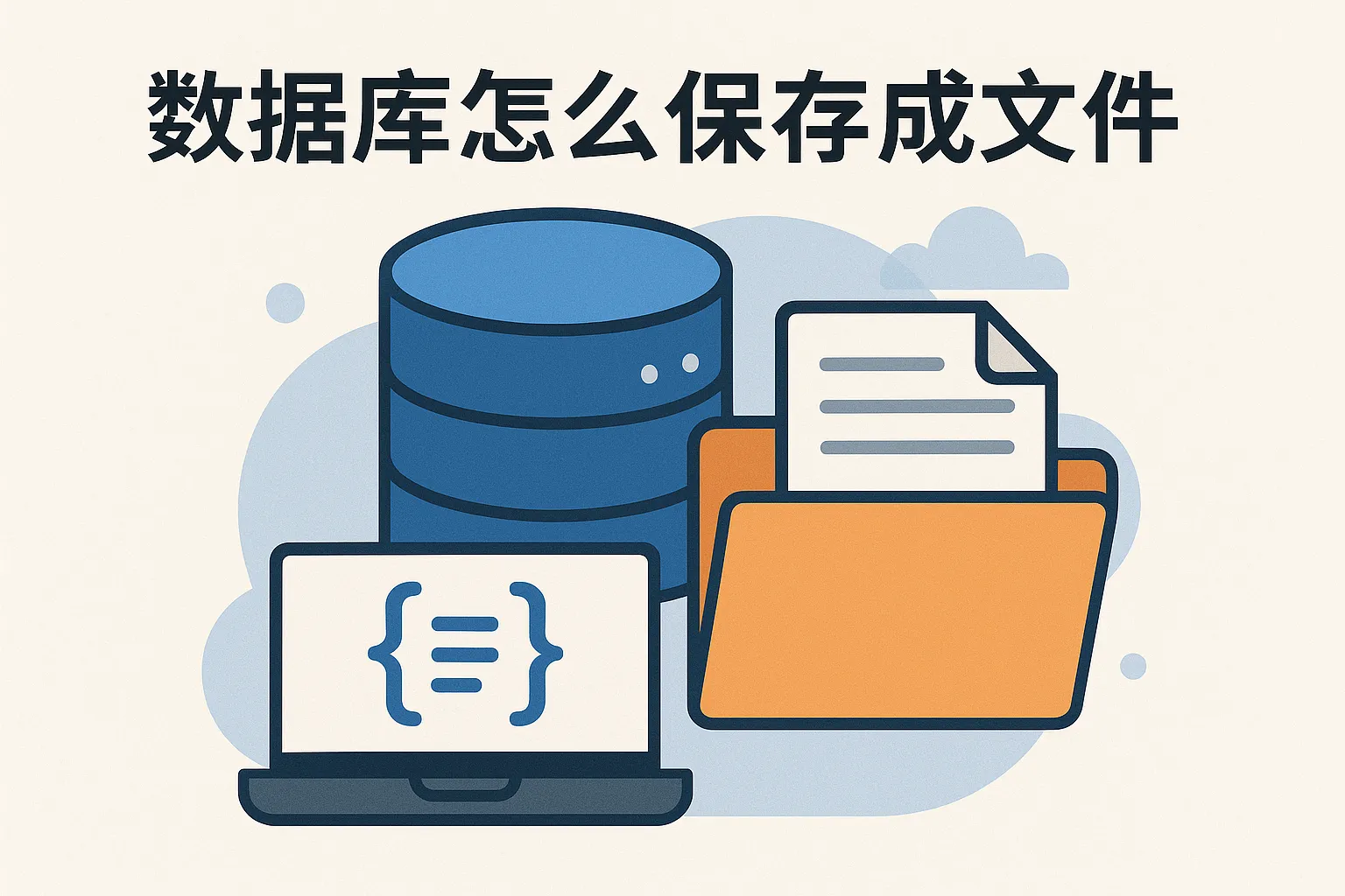 数据库怎么保存成文件