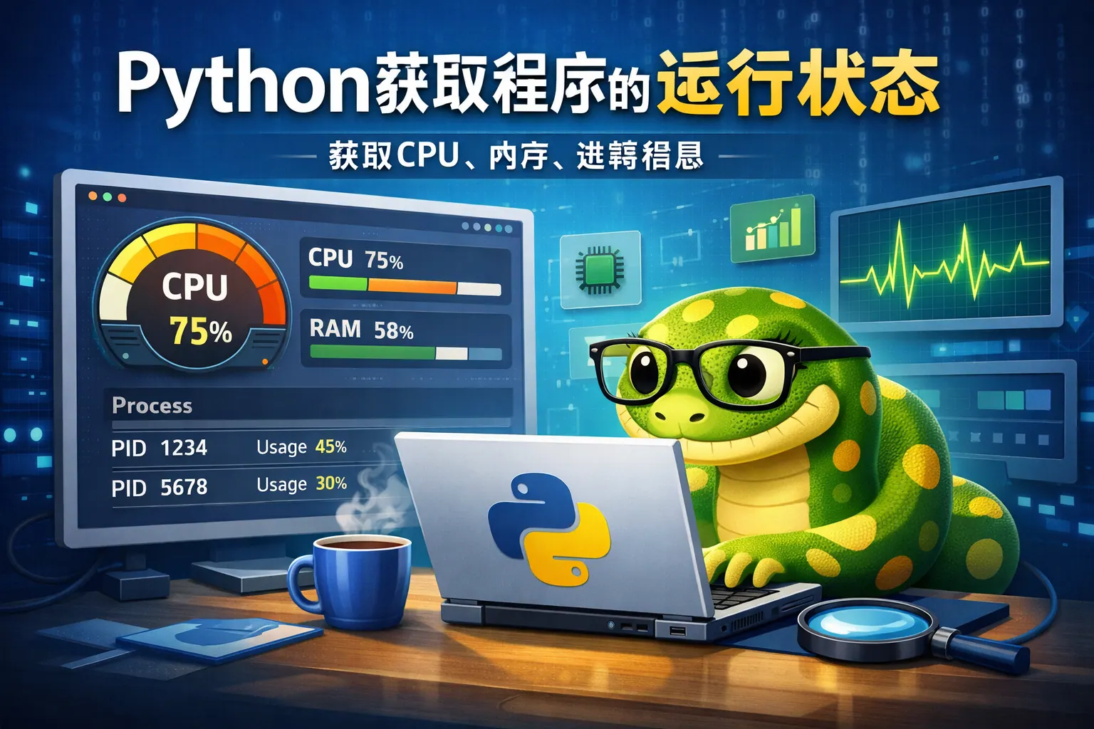 python获取程序的运行状态