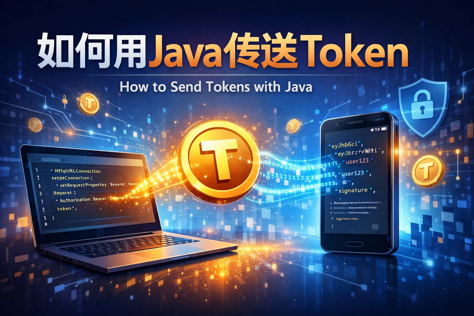 如何用java传送token