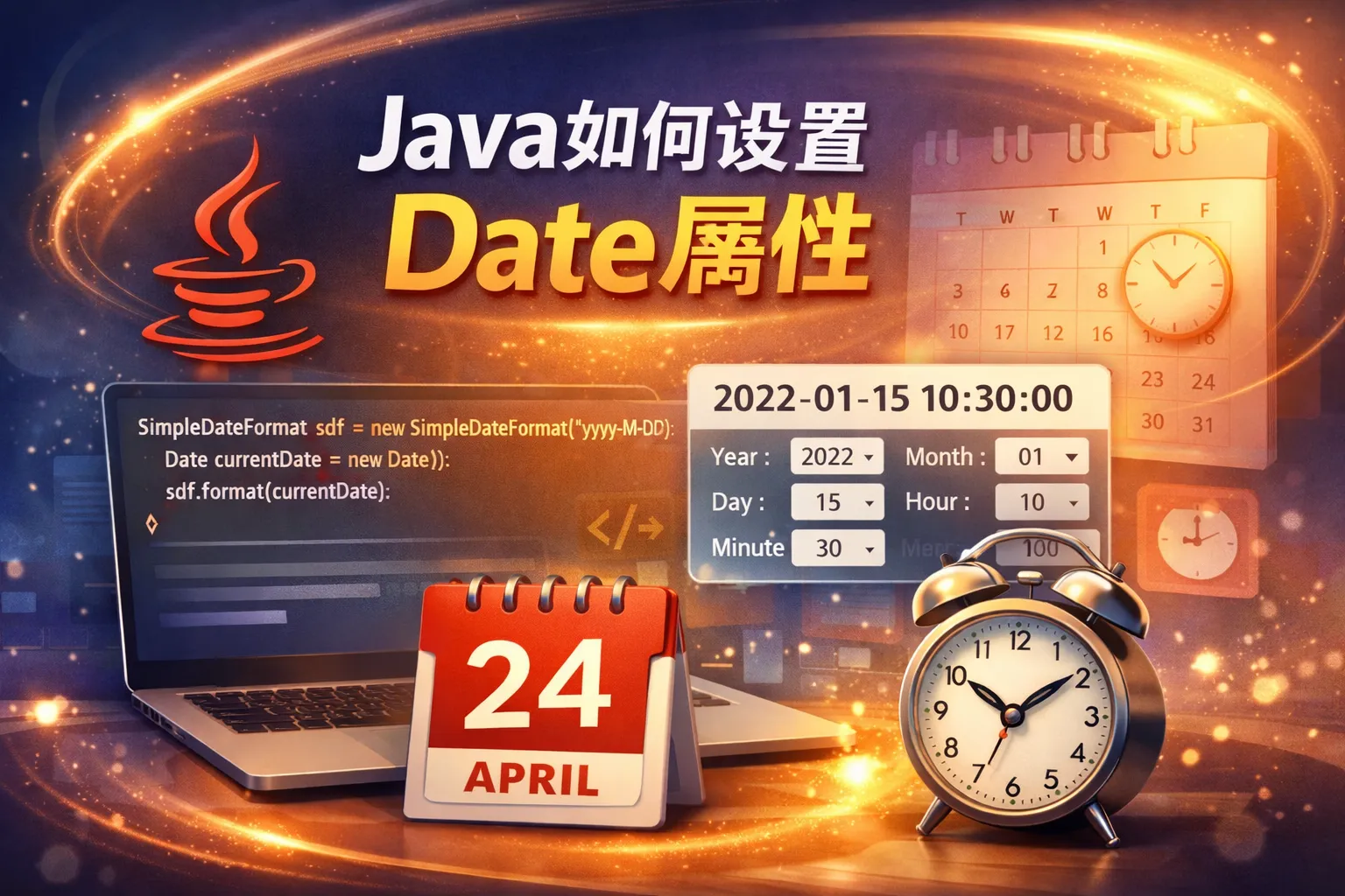 java如何设置date属性