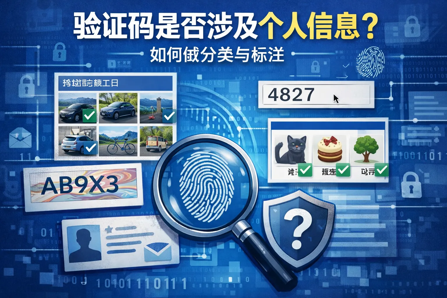 验证码是否涉及个人信息?如何做分类与标注