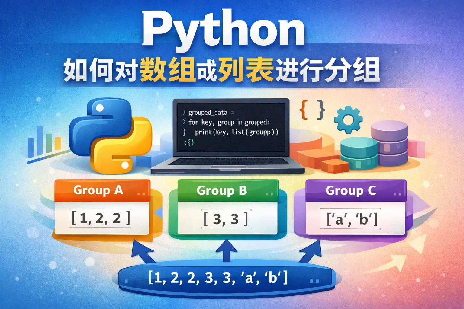 python如何对数组或列表进行分组