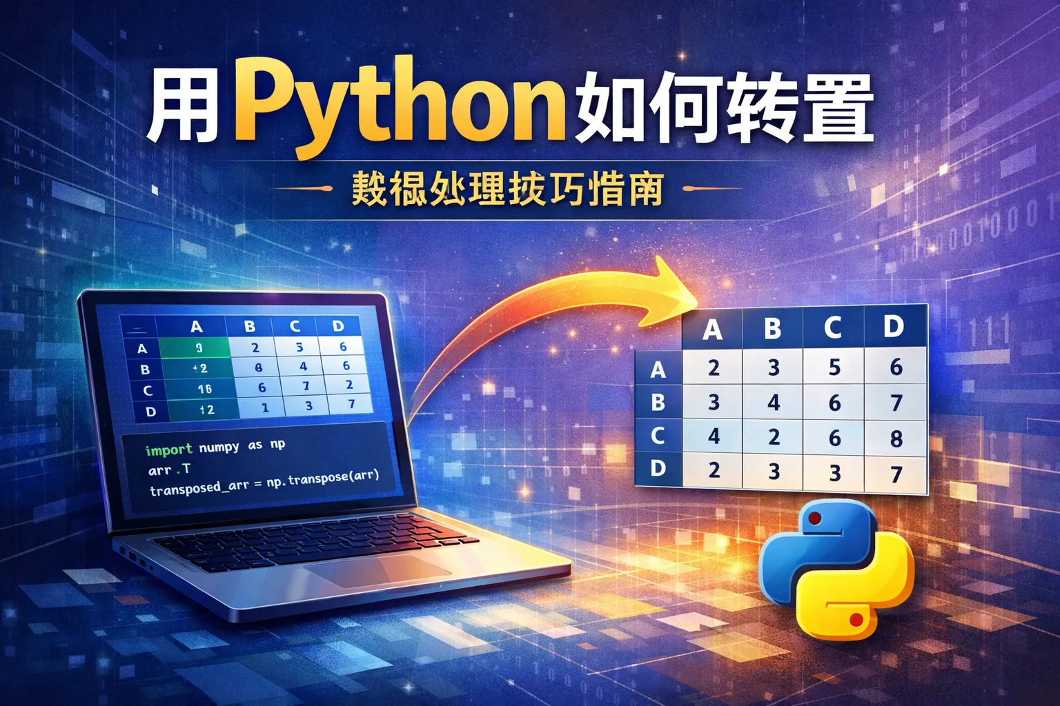 用python如何转置