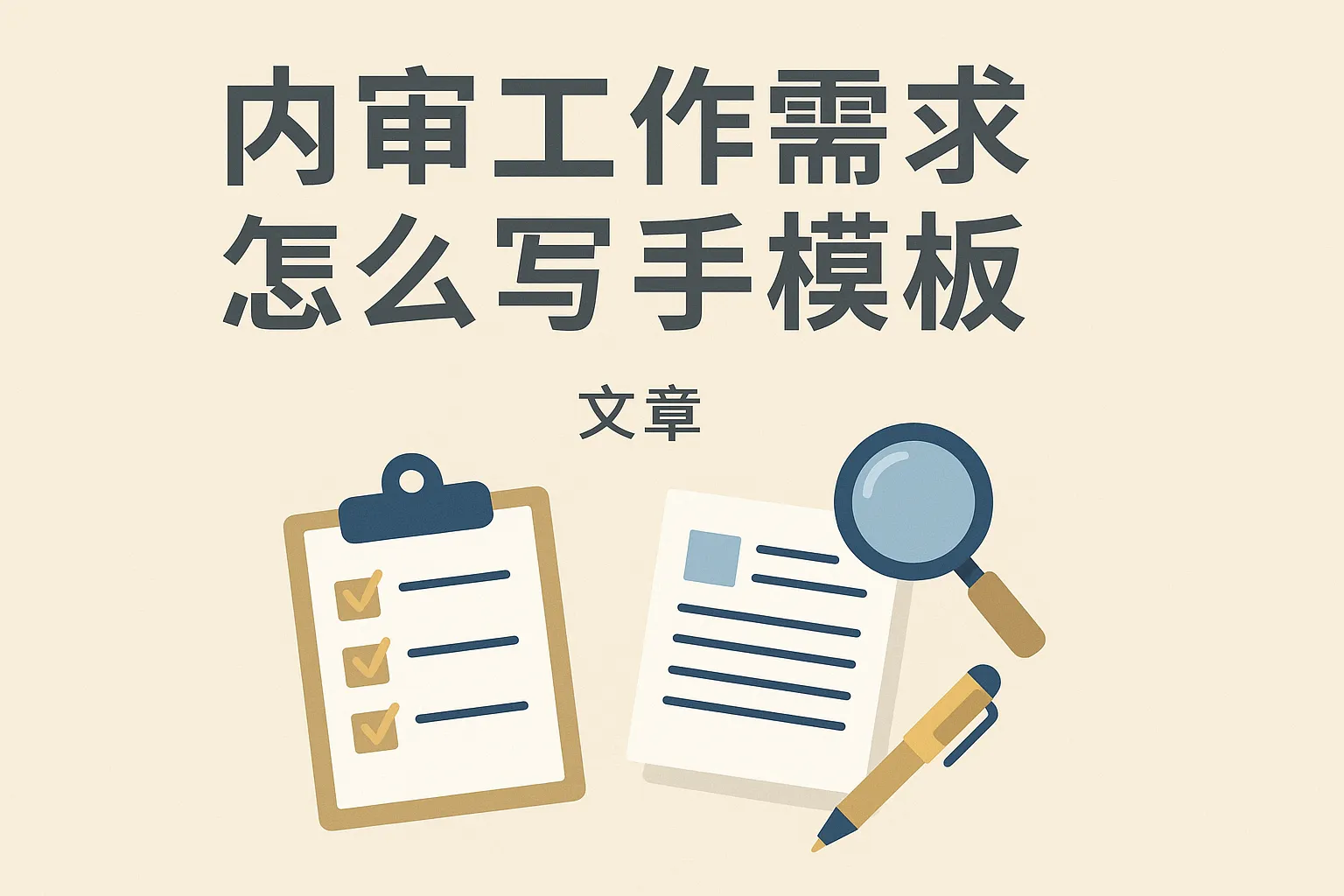 内审工作需求怎么写模板