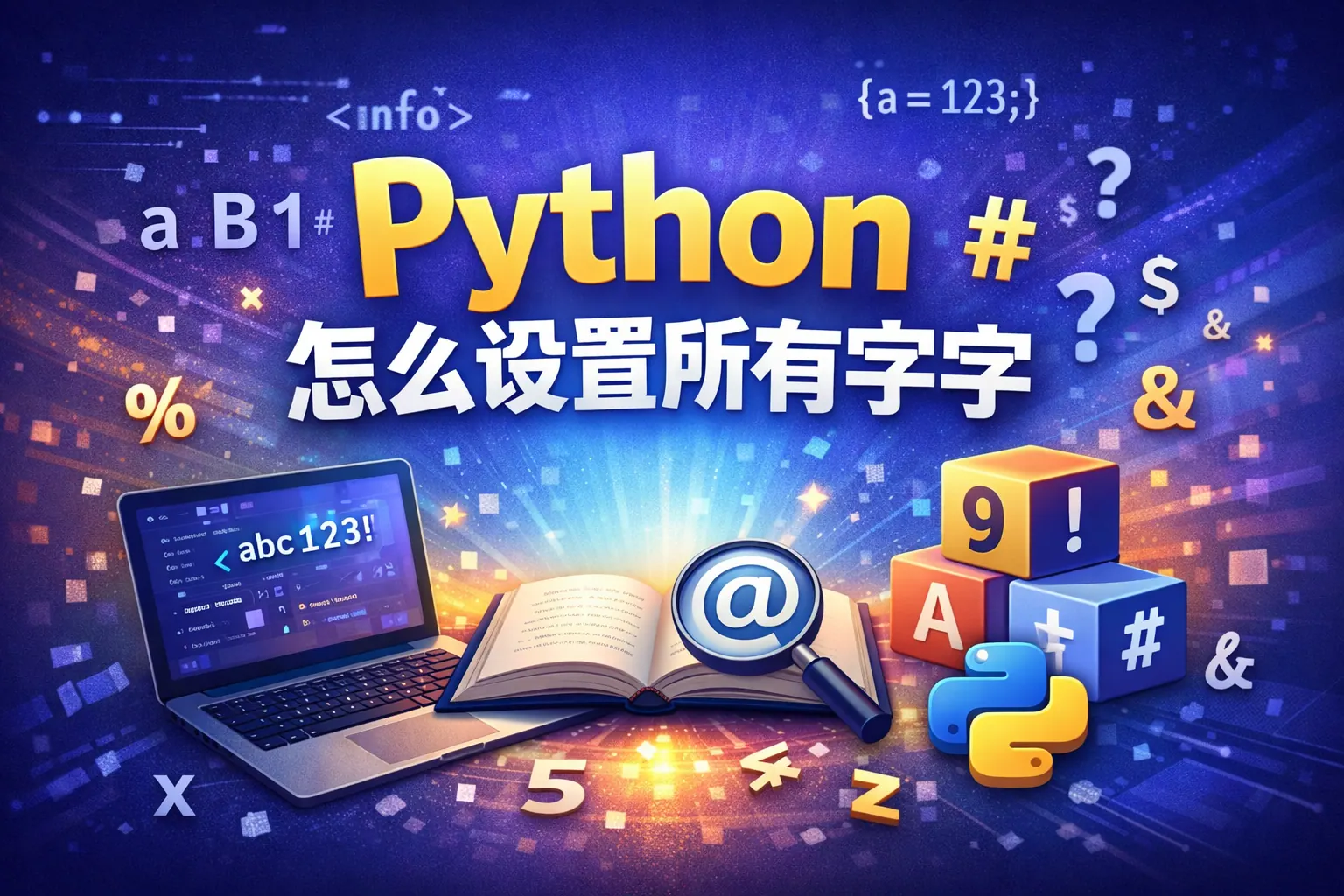 python怎么设置所有字符