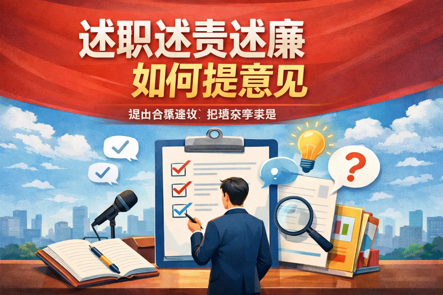 述职述职述廉如何提意见