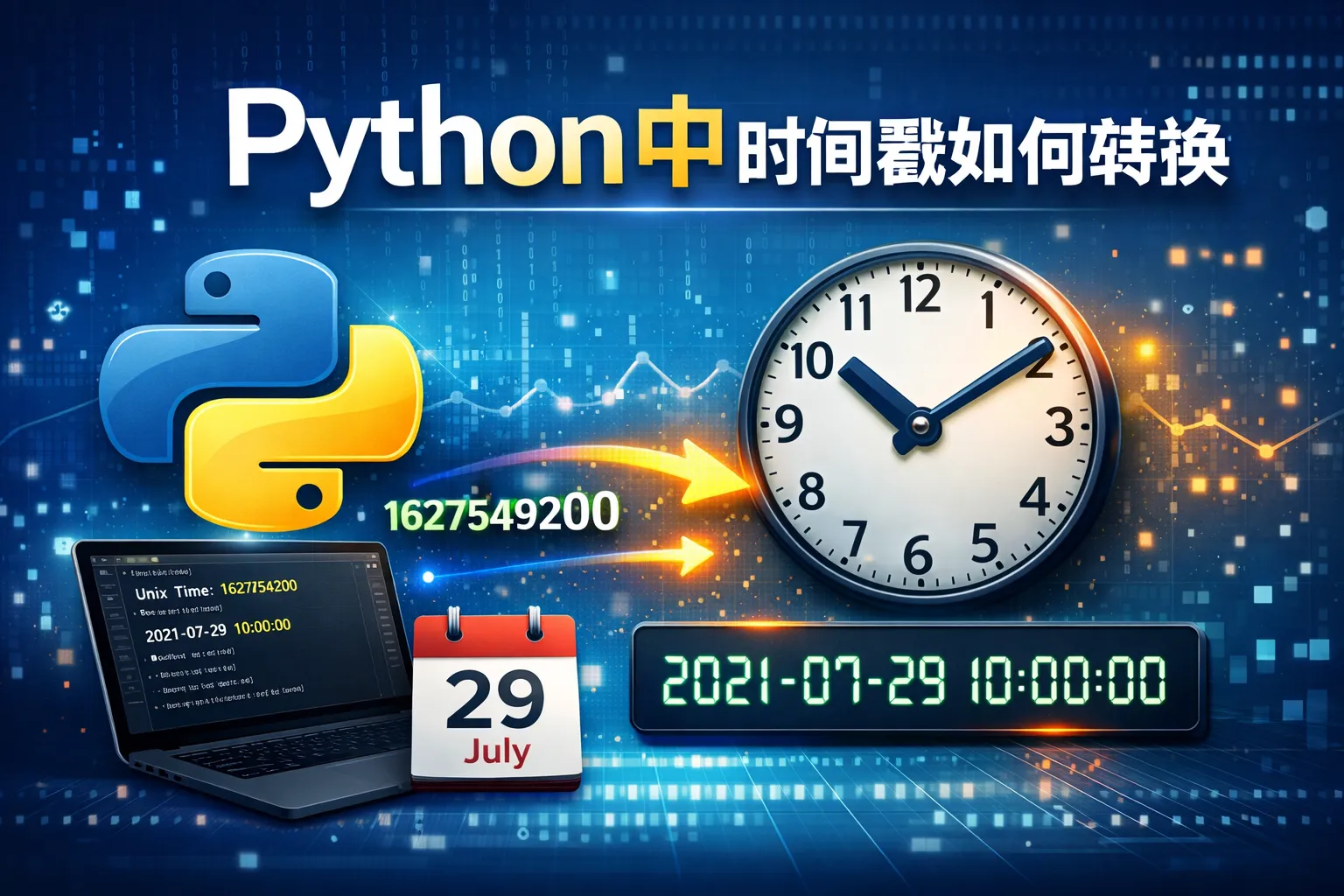 python中时间戳如何转换