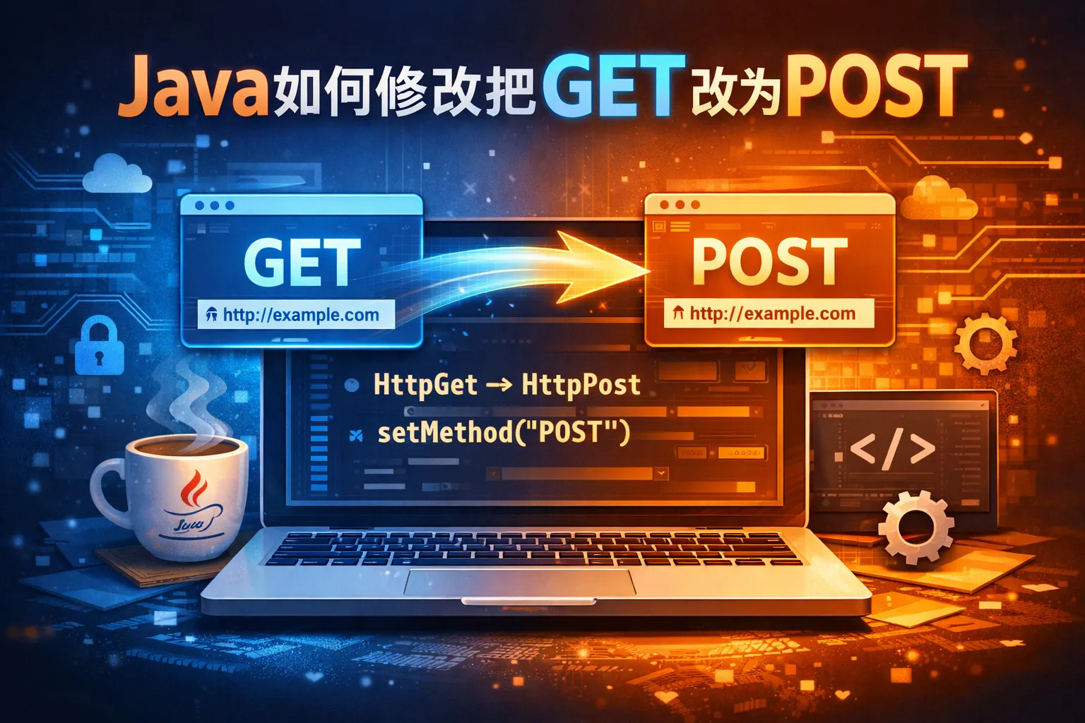 java如何修改把get改为post