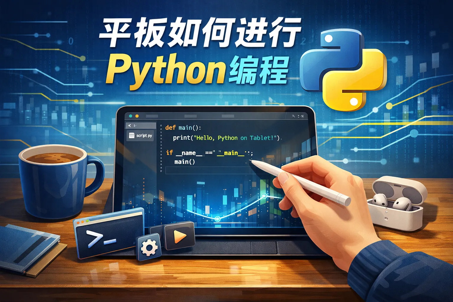 _平板如何进行python编程