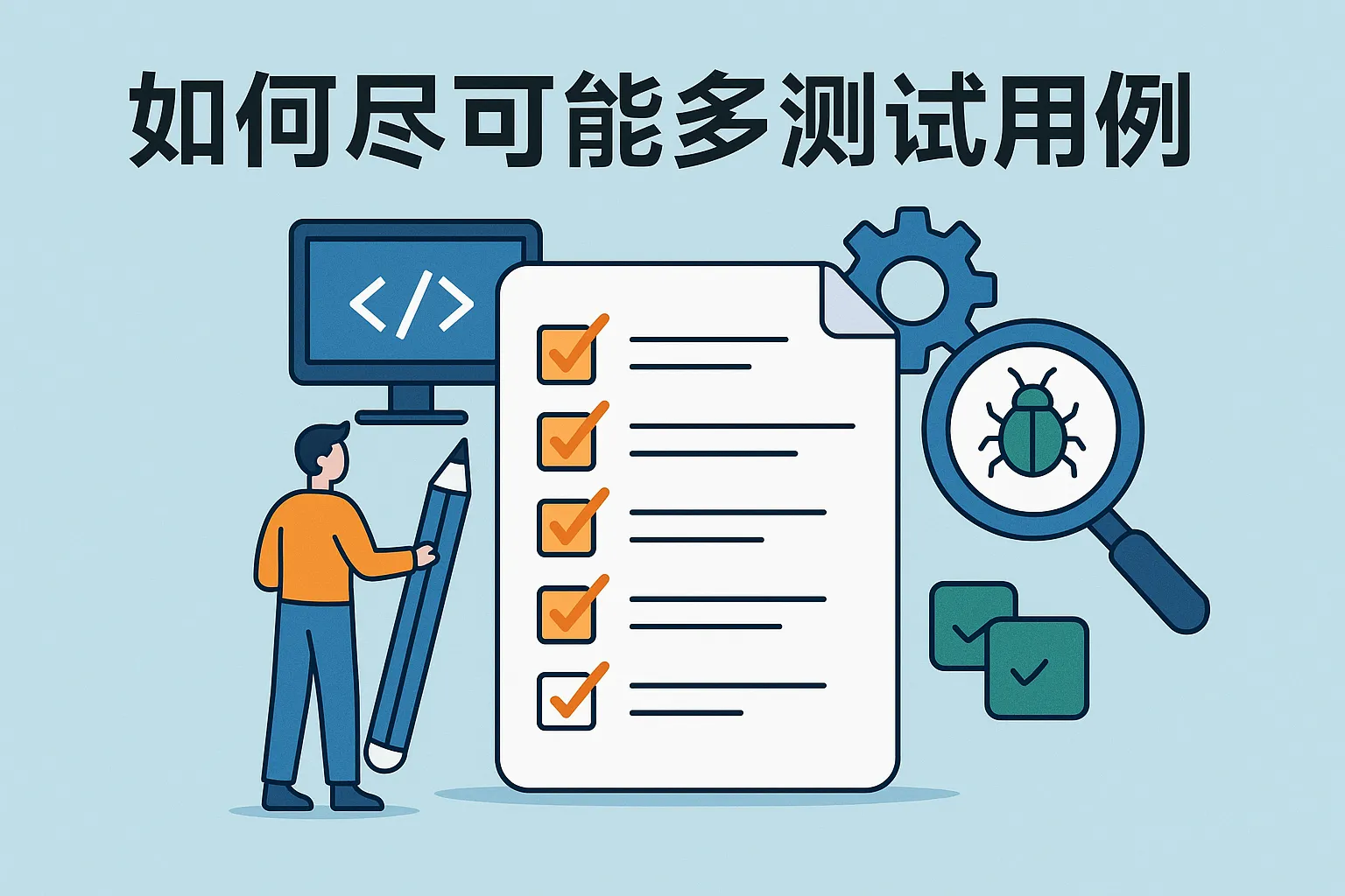 如何尽可能多测试用例