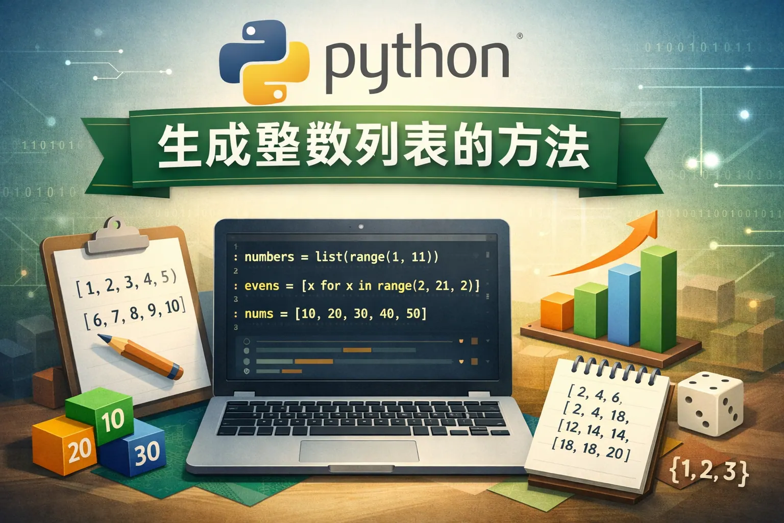 python生成整数列表的方法