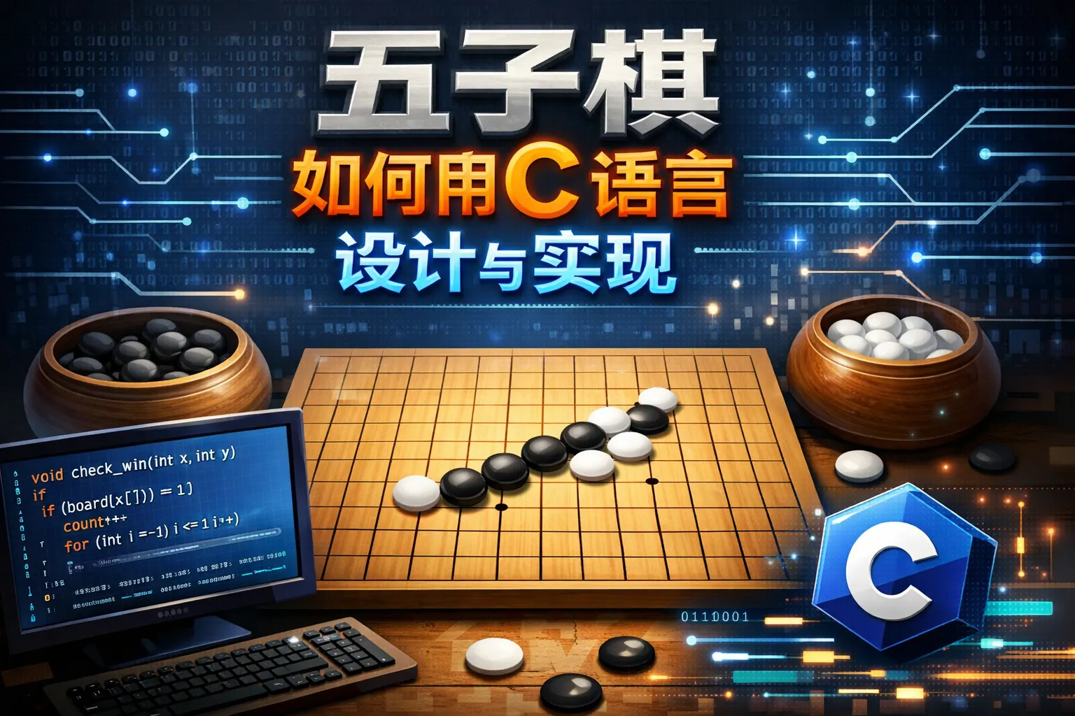 五子棋如何用c语言设计与实现