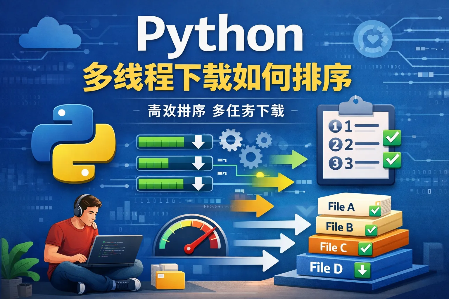 python多线程下载如何排序