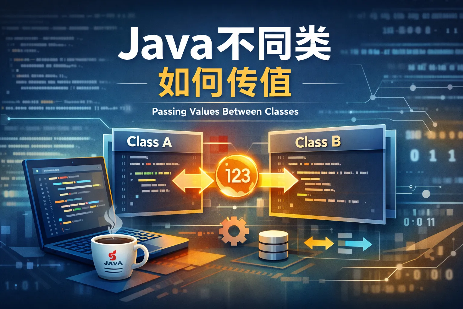 java不同类如何传值