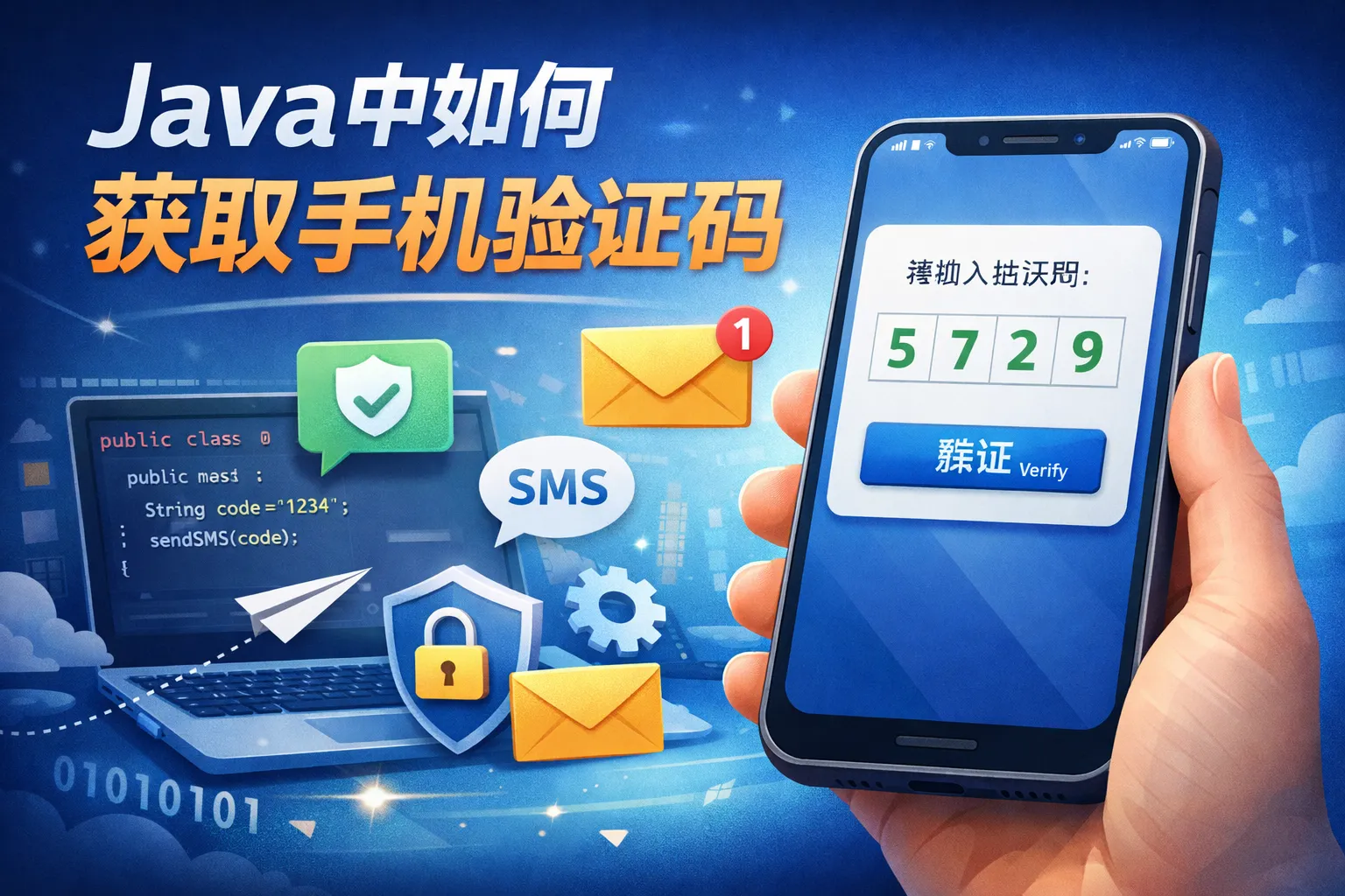 java中如何获取手机验证码