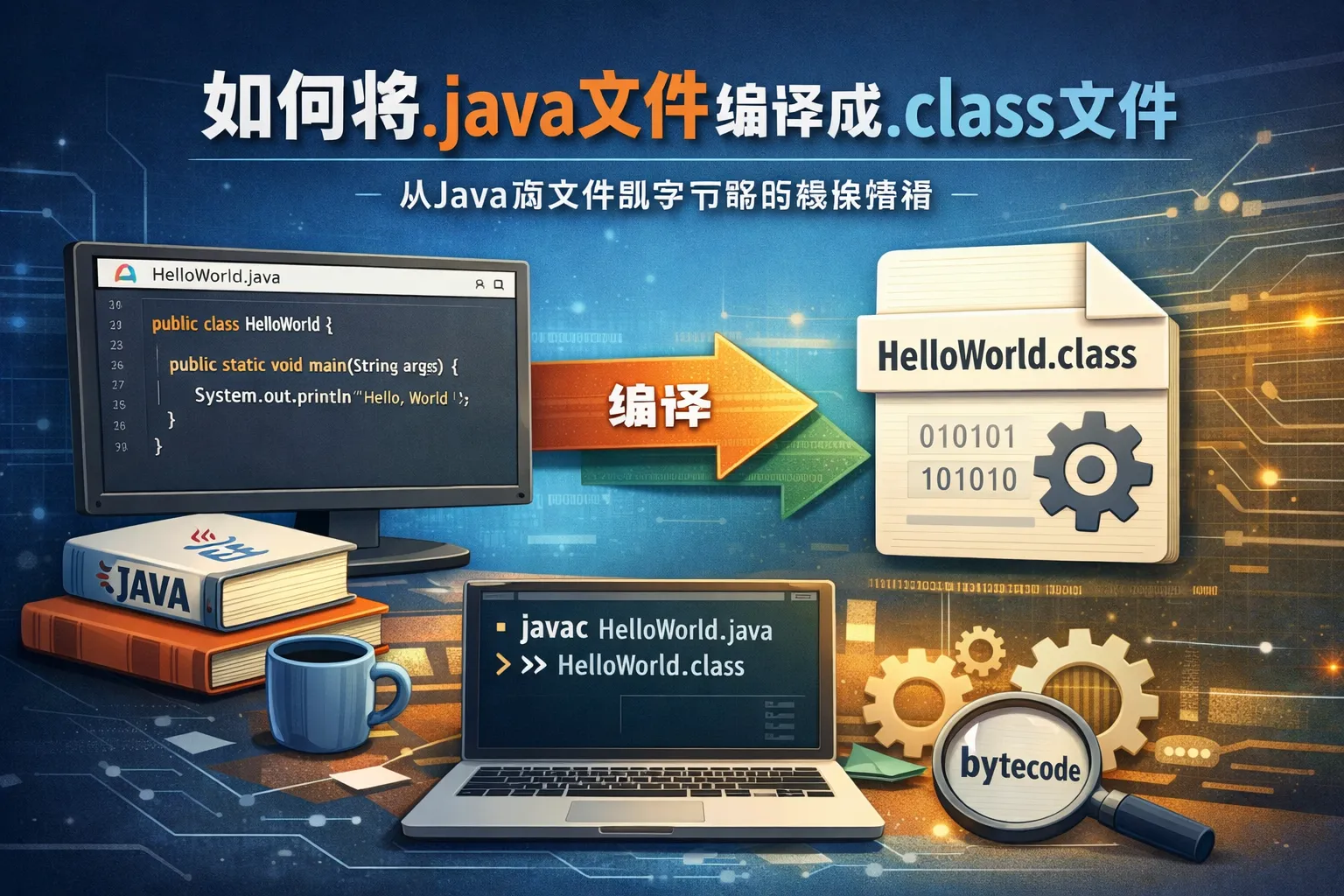 如何将.java文件编译成.class文件